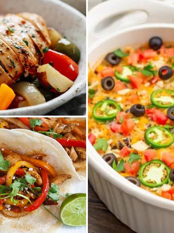 collage of cheap meal ideas