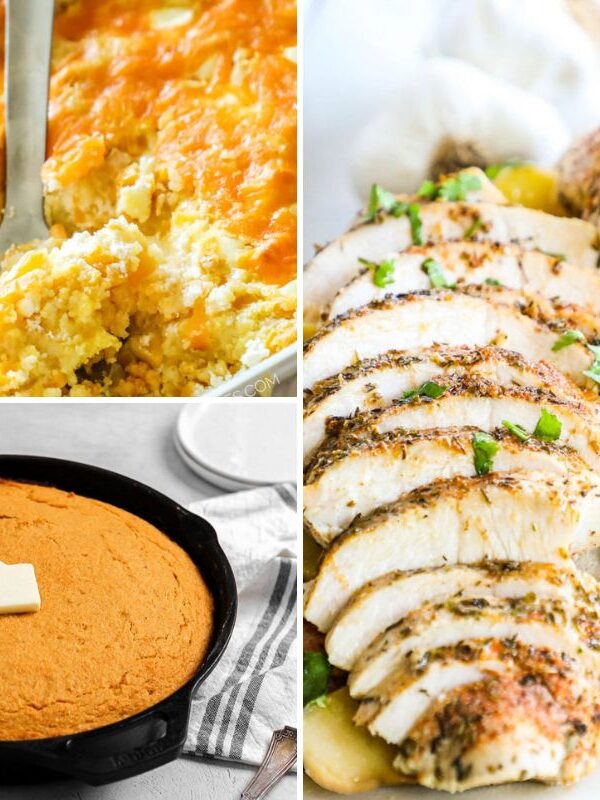 collage of thanksgiving recipes